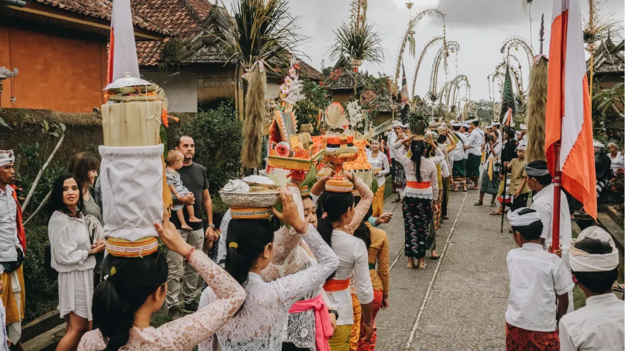 Bali Penglipuran Village Traditional Ceremony