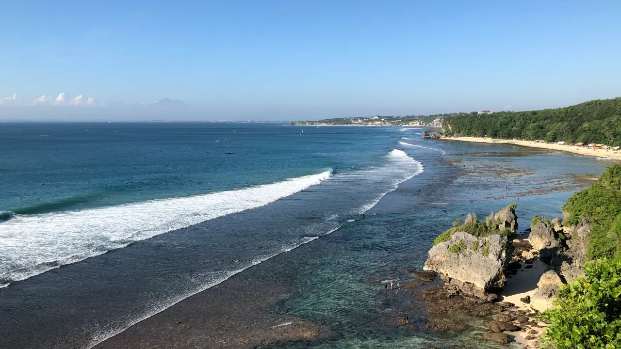 Beach in uluwatu bali